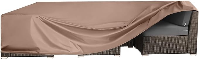 Patio Furniture Set Cover Waterproof Outdoor Furniture Covers Heavy Duty Outdoor Sectional Sofa Set Cover Dining Table and Chairs Set Covers Water Resistant Large 128" L x 83" W x 28" H