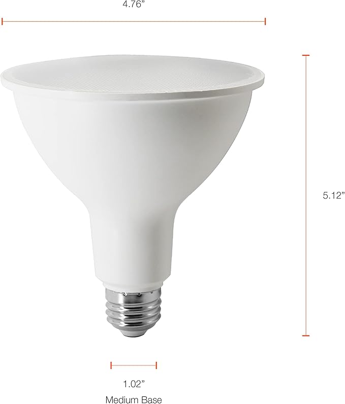 Sylvania Full Cycle 20W LED Grow Light Bulb, PAR38, 30 Micromoles/s, 80 CRI, Non-Dimmable, Frosted - 6 Pack (41269)