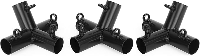 Aoneky 1'' Corner Canopy Fitting Couplers Kit - Fits 3/4" EMT - Frame Carport Connectors (Add 2-Legs Canopy Top Kit)
