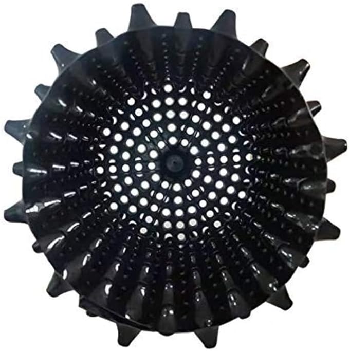 RooTrimmer Air Pruning Planters 5 Gallon 6-Pack, Sturdy Plastic Roots Control Planter Container for Fruit Vegetable Garden Orchard, Size 12"x12",Black