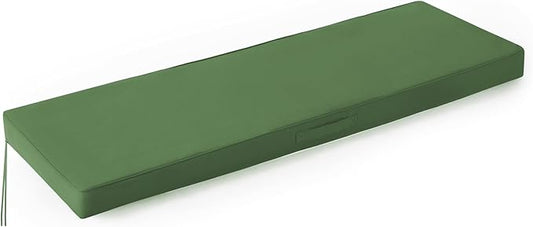 IPYNBAP Outdoor Bench Cushions for Outdoor Furniture, 45x18x3 Inch, Waterproof Bench Pillow, Fade Resistant Long Bench Seat Pads for Garden, Indoor, Porch Swing, Army Green