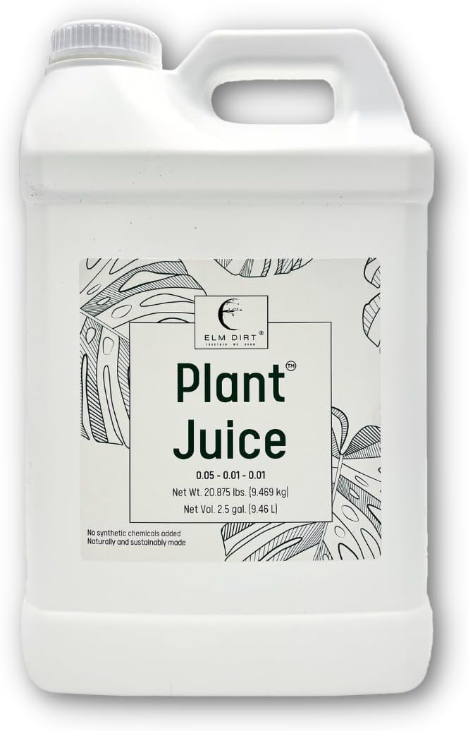 Elm Dirt Organic Fertilizer for All Plants - Liquid Plant Food Indoor & Outdoor, 2.5 Gallon