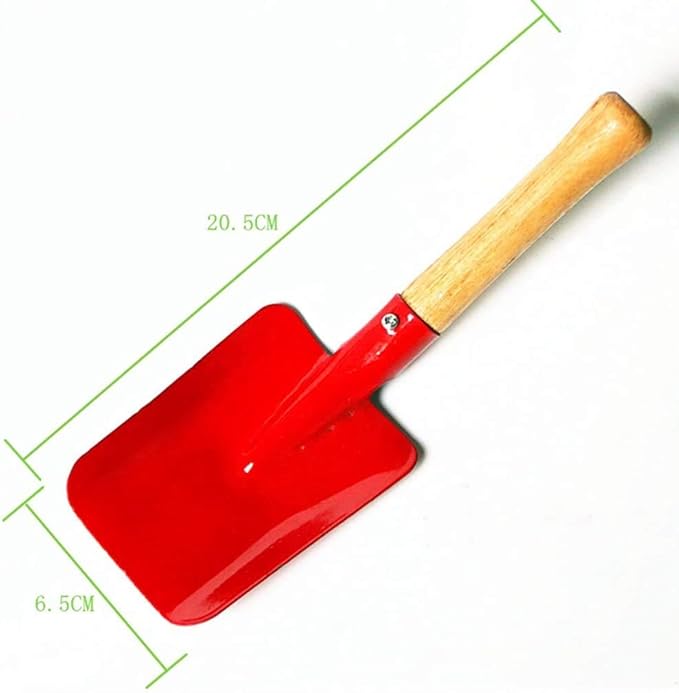 Nua Garden Tool Set 3 Pieces of Mini Metal rake Shovel TRO Knife Beach Sandbox (Suitable for Children Over 3 Years Old)