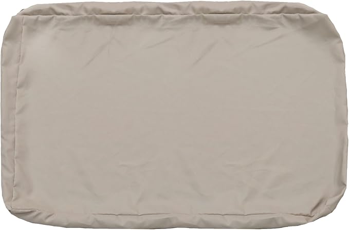 FLYMEI Patio Cushion Covers 48x24x5 Waterproof Outdoor Cushion Cover Replacement 1Packs Outdoor Seat Cushion Slipcover for Rattan Chair Sofa, Beige