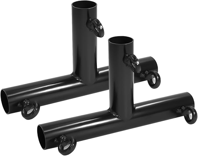 Aoneky 1'' Corner Canopy Fitting Couplers Kit - Fits 3/4" EMT - Frame Carport Connectors (2pcs 3 Way T Shaped Fittings)