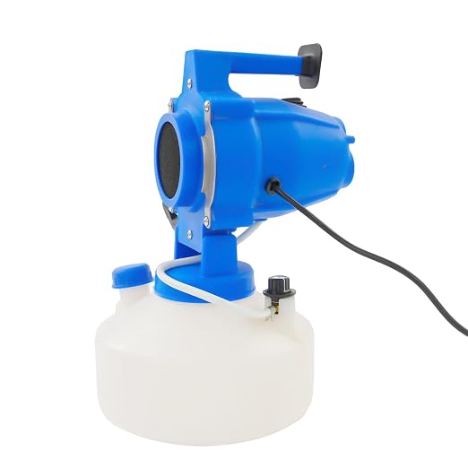 1200W Electric ULV Fogger Sprayer Machine with 3 Nozzles, 4L/1.1Gal Automatic Cold Fogger Machine, Adjustable Design, Portable Electric Sprayer for Home School Hotel Garden Yard Lawn