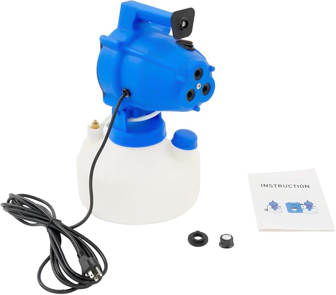 4L (1.06 Gallon) Electric ULV Portable Fogger Sprayer Machine Cold Fogger Machine Spraying Distance 26.25ft for Home,Hotel,Church,School,Yard