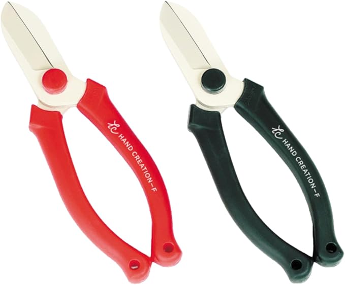 Ikebana Flower Scissors by SAKAGEN – Made in JAPAN, Lightweight & Ergonomic Floral Shears for Ikebana & Flower Arranging Hand Creation F165 (Moss Green)