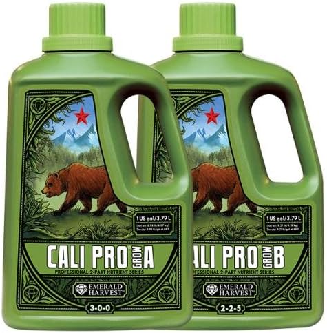 Emerald Harvest Cali Pro Grow A+B Fertilizer Combo, 3.8 L