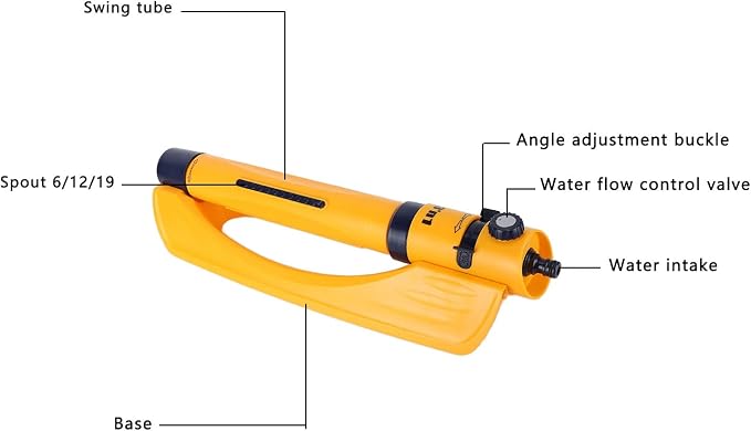 Lawn Sprinkler Garden Oscillating Sprinkler, Automatic Water Sprinkler Watering Irrigation Tool for Home Garden Lawn