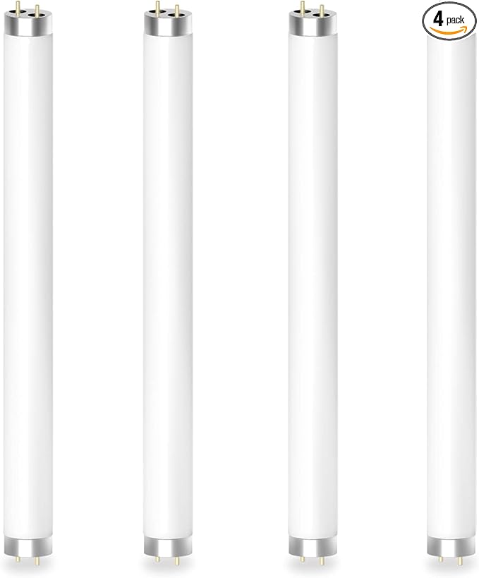 Bug Zapper Replacement Bulb Light Tube 10W for 20W Electronic Bug Zapper, T8 Bulbs for Indoor Outdoor Mosquito Zapper Lamp (4 Pack)