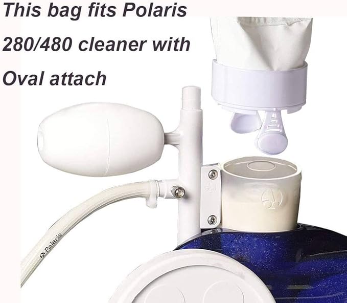 Pool Spa Part 2 Pack Nylon Mesh 280 All Purpose Bag Replacement Fits for Polaris 280, 480 Pool Cleaner All Purpose Bag K13 K16