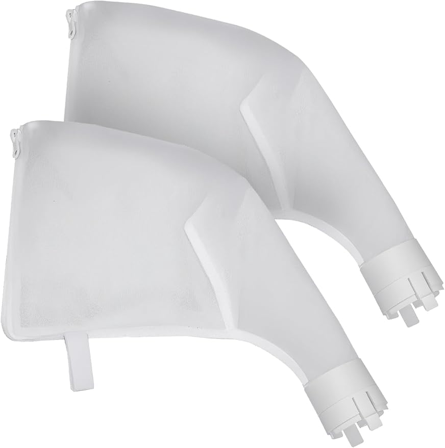 Upgrade Heavy-DutyFine-Filtering Mesh Filter Bags for Polaris 360 & 380 Pool Cleaners Universal Zippered Filter Bags All-Purpose Replacement Mesh Bags【2-Pack】