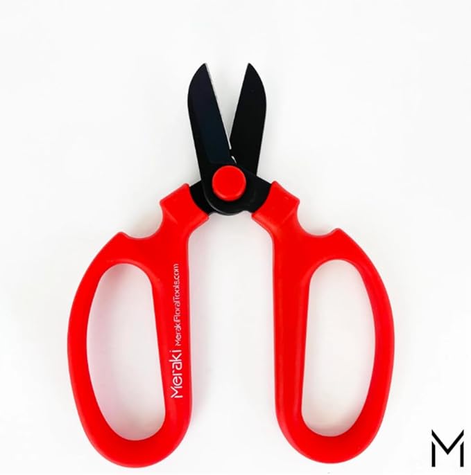 Garden Pruning Shears Scissors With Carbon Steel Blades 6.7 In, Amaryllis - Red