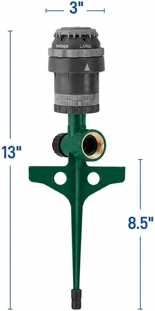 Orbit H2O-6 Gear Drive Sprinkler - Versatile Gear Drive for Efficient Lawn Watering