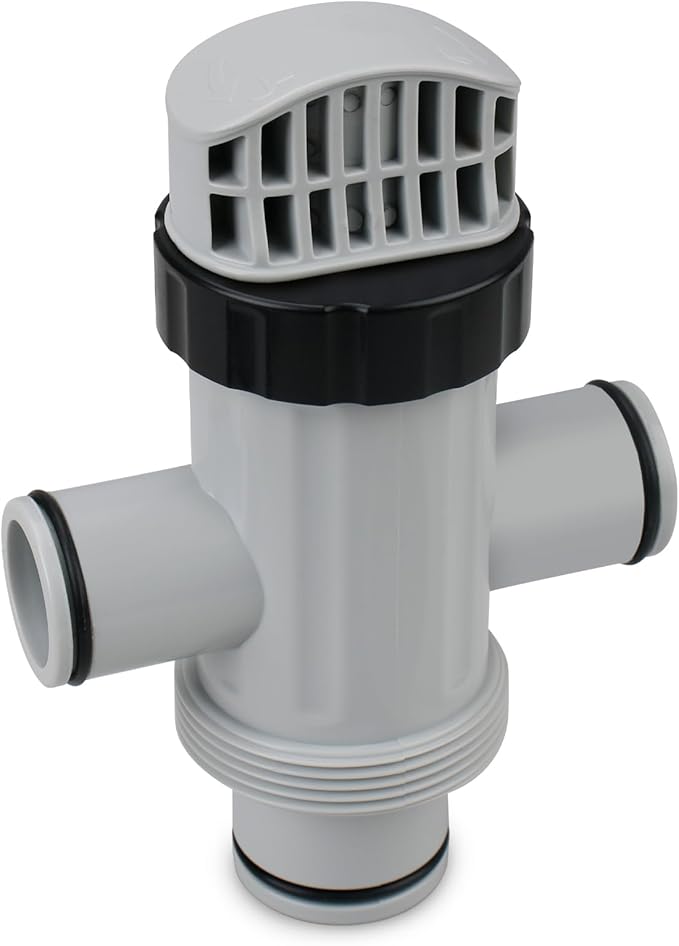 11872 Dual Split Hose Plunger Valve Compatible with Intex Replacement Pool Part Accessory Attachment for Above Ground Pool and Pool Pump Maintenance