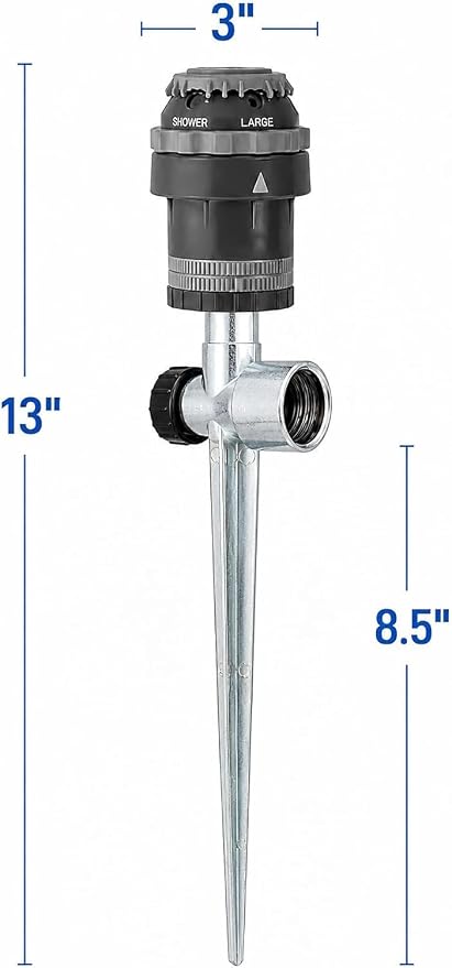 2-Pack H2O-6 Gear Drive Sprinkler (2 Total sprinklers) - Versatile Gear Drive for Efficient Lawn Watering