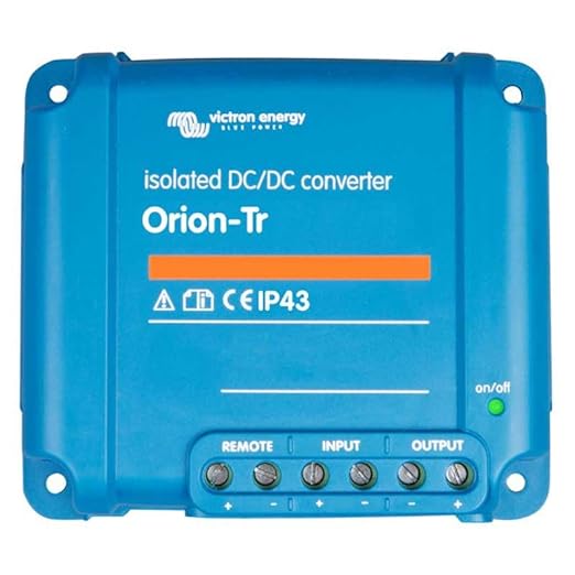 Victron Energy Orion-Tr DC to DC Converter - 24/12-Volt 9 amp 110-Watt - IP43 Protected - for Dual Battery Systems - Isolated