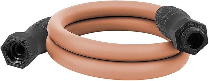 Flexzilla Colors SwivelGrip Garden Hose 5/8 in. x 5 ft., Lightweight All-Weather Water Hose, Durable and Flexible, Leak-Free Connections, Red Clay