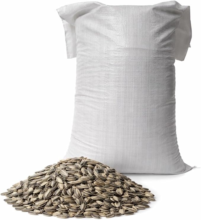 Old Potters Wildlife Striped Sunflower Seed for Wildlife Bird Feeding, Non-GMO and USA Small Farm Grown, 25 Pounds