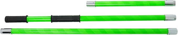 findmall 27ft Manual Pole Saw Extendable Tree Pruner Sharp Steel Blade High Branches Trimming for Pruning Palms and Shrubs with 8 Long Handles No with Scissors Green