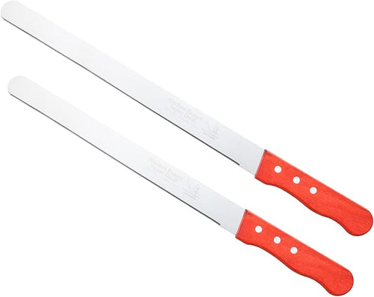 PATIKIL Floral Foam Knife, 2 Pcs 42.5 x 3.1CM, 48 x 3.1CM Florist Professional Cutting Knife for Flower Foam Block Cake, Wooden Handle