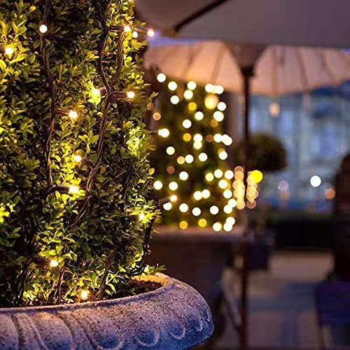 XTF2015 105ft 300 LED Christmas String Lights, End to End Plug 8 Modes Christmas Lights UL Certified Outdoor Indoor Fairy Light Christma s Tree, Patio, Garden, Party, Wedding, Holiday (Warm White)