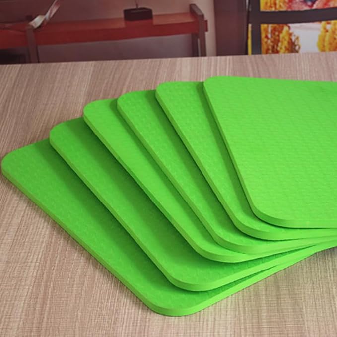 BESPORTBLE Exercise Kneeling Pad - Thick Tpe Knee Cushion for Yoga and Pilates Floor Workouts 13.38 X 6.69 X 0.23 Inch 12 Pieces Random Colors