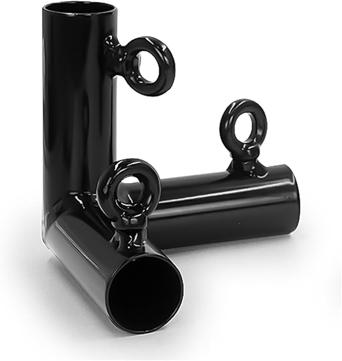 Aoneky 1'' Corner Canopy Fitting Couplers Kit - Fits 3/4" EMT - Frame Carport Connectors (4pcs 3 Way Fittings)