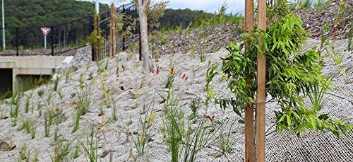 AK Trading CO. Jute Erosion Control, Soil Saver Mesh Blanket - 48" Wide x 5 Yards (15 feet Long) - 60 Sq. Ft. Coverage