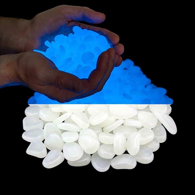 Glow in The Dark Garden Pebbles Stone for Walkway Yard and Décor