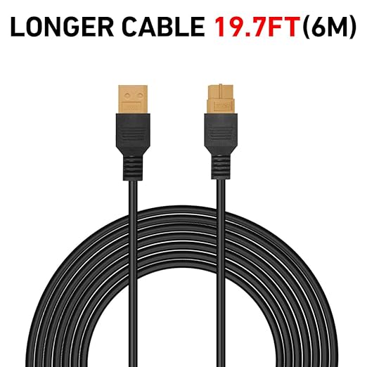 DOKIO XT60 Extension Cable 19.7 ft (6 m), Male to Female XT60 Solar Connector, Soft Silicone Copper Wire 12V/24V Extension Lead for Solar Panels or Power Station Controller Setup