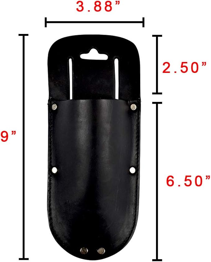 Hide & Drink, Thick Leather Holster for Pruning Shears w/Belt Loop Garden Scissors Sheath, Folding Saw, Construction & Utility Tools Pouch, Handmade Includes 101 Year Warranty