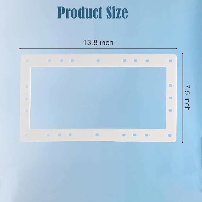 EAORBD Spx1091Gw Wide Mouth Above Ground Pool Skimmer Gasket for Hayward Spx1091Gw, Sp1091Lx Pool Butterfly Skimmer Gaske for Hayward Automatic Skimmers 13 3/4" x 7.5"