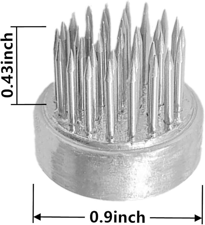 Japanese Flower Frog Mini Kenzan Floral Frog 23mm/0.9inch Diameter Ikebana Flower Arranger Holder Stainless Steel Pin for Small Vase (6Pcs)
