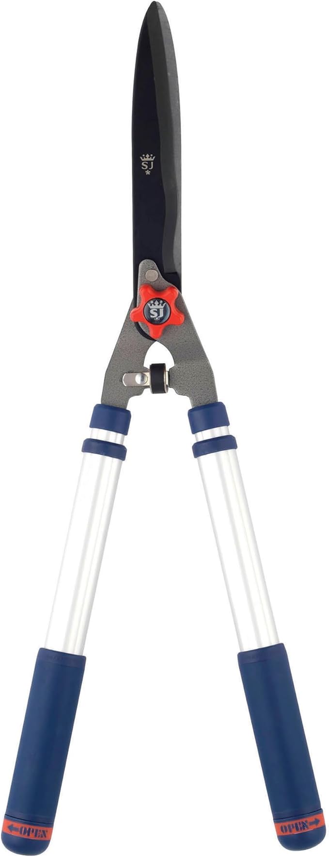 Spear & Jackson Razorsharp Telescopic Hedge Shears, Adjustable Length, Carbon Steel Blades, Ergonomic Handles for Comfortable Pruning