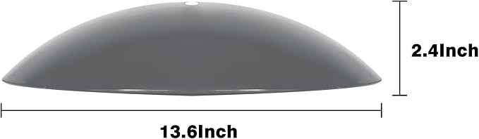 13" Bird Feeder Rain Guard, Hummingbird Feeder Shade Dome Cover, Hanging Baffle for Bird Feeder Pole,Smart Birds Feeder's Umbrella(Grey), 2 Pack