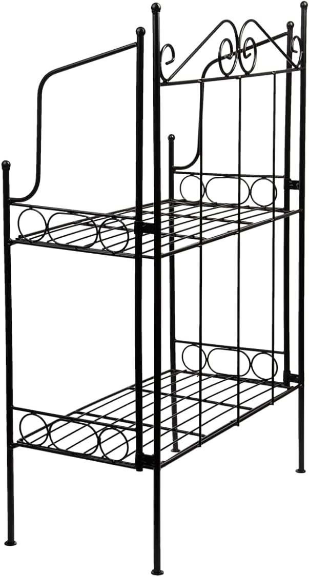 Esschert Design Metal Black Folding Plant Stand 25.9 x 56.5 x 79.3 cm