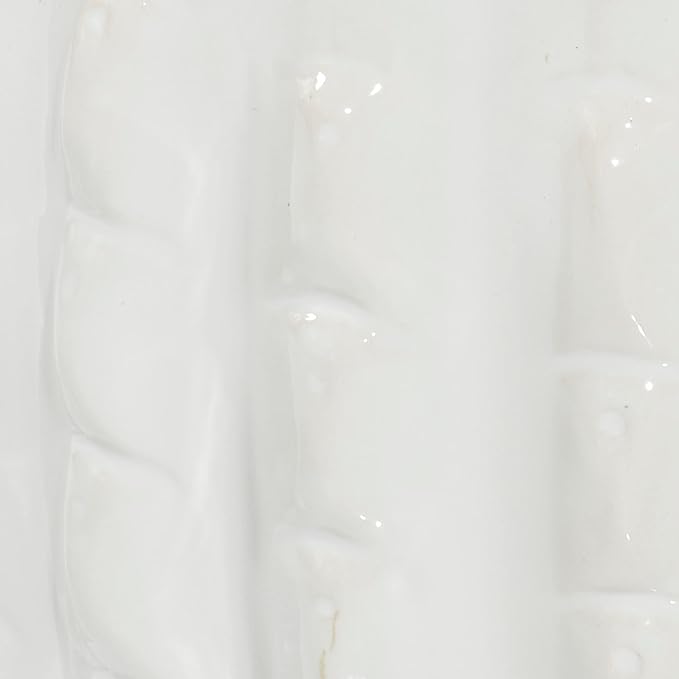 Deco 79 Ceramic Indoor Outdoor Planter Small Planter Pot, Set of 4 Planters 9", 7", 6", 4"H, White