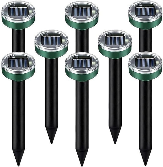 Ultrasonic Mole Repellent Solar Powered,Gopher Mole Repeller for Lawn Garden Yard, Effective Sonic Rodent Repellent for Voles Snakes Rats