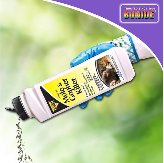 REVENGE Moletox Mole & Gopher Killer Poison Bait Granules, 1 lb. Ready-to-Use Control for Pocket Gophers in Lawn