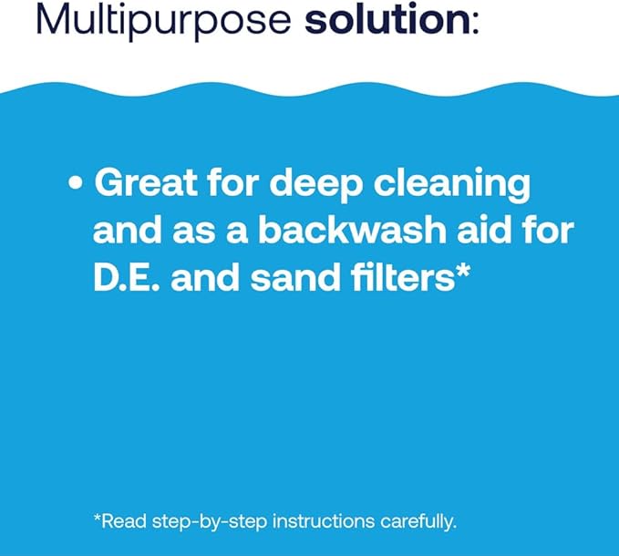HTH 67227 Swimming Pool Care Filter Cleaner, Quickly and Effectively Cleans and Prolongs Life of Pool Filter, Improves Filtration Efficiency, Compatible with All Filter Types, 32oz