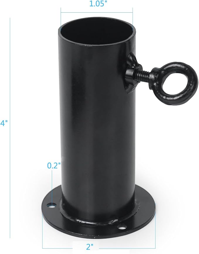 Aoneky 1'' Corner Canopy Fitting Couplers Kit - Fits 3/4" EMT - Frame Carport Connectors (Pack of 8 Foot Pad)