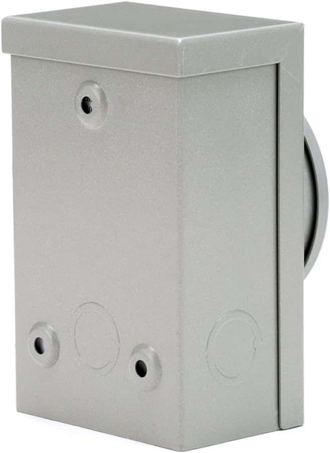 Reliance Controls Generators Up to 7,500 Running Watts PB30 30-Amp NEMA 3R Power Inlet Box, Gray