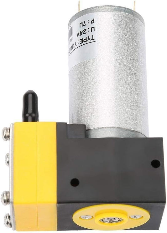 Diaphragm Mechanism, Diaphragm Pump Mini Diaphragm Air Compressor 24V 0.4-1L/min Miniature Diaphragm Pump Vacuum Pump for Air/Liquid
