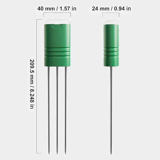Upgraded Plant Soil Moisture Meter with 230ft RF Wireless Waterproof & LCD Display for Moisture,Temp,Sunlight,Time,Ideal for Garden, Farm, Lawn Care-Outdoor (1 Sensor)