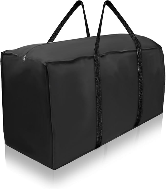 Patio Cushion Storage Bag ,Outdoor Cushion Storage Cover with Zipper and Handles Size 68" L x 30" W x 20" H Extra Large Pillow Organizer Bag for Furniture,Christmas Tree, Bedding Storage(1Pack)