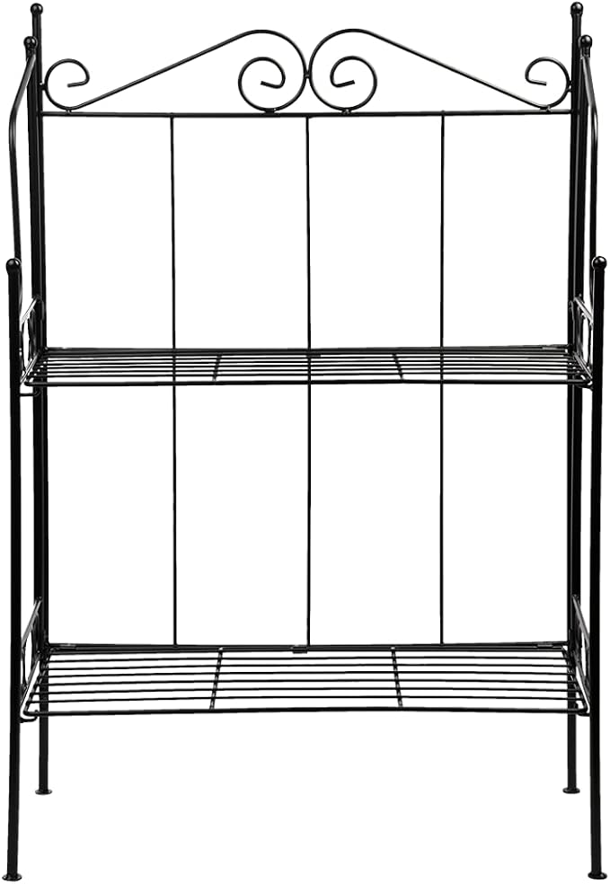 Esschert Design Metal Black Folding Plant Stand 25.9 x 56.5 x 79.3 cm