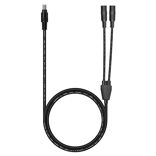 8mm Combiner 3.3ft 14AWG DC 8mm Male to Female 2X Combiner Cable Y Splitter Solar Parallel Adapter Cord for Jackery/Goal Zero/BLUETTI/Anker and more DC7909 Portable Power Station & Solar Panel