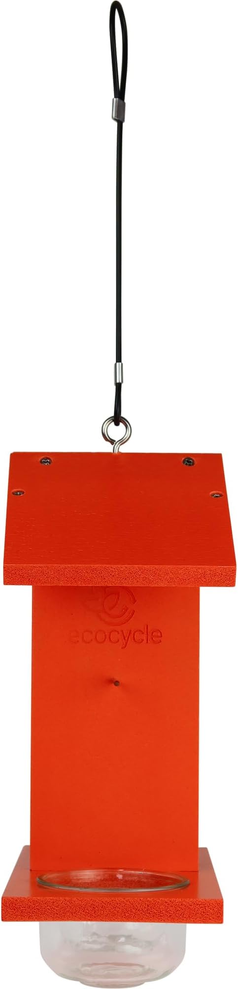 Citrus Sampler Recycled Plastic Orange & Jelly Oriole Bird Feeder for Wild Birds and Outdoor Décor, Dual-Sided Feeding & 2 Removable Glass Dishes & Fruit Spikes, 0.4 Quart Capacity, Orange